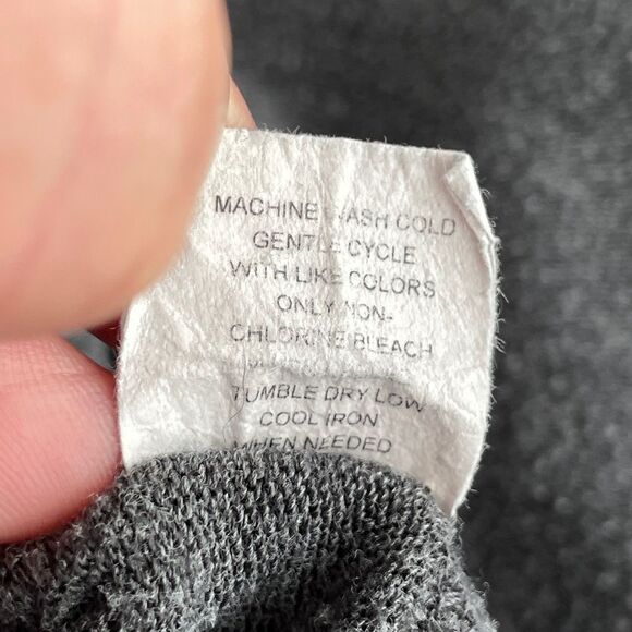 Rags and Couture Women's Grey Hacci Draped Open Front Cardigan Size XL - Picture 6 of 7